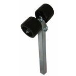 Balancier latéral 2 roues 100x75 mm - tube de 30 x 30 x 350 mm Balancier latéral 2 roues 100x75 mm - tube de 30 x 30 x 350 mm