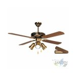 Suinga - ventilateur de plafond orbegozo avec lumi�re, 4 pales r�versibles, 3 vitesses, ct30132m