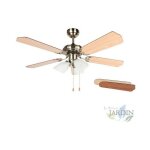 Suinga - ventilateur de plafond orbegozo avec lumi�re, 5 pales r�versibles, 105 cm, 3 vitesses, ct23105 ...