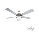 Suinga - ventilateur de plafond orbegozo avec lumi�re, 5 pales r�versibles, 132 cm, 3 vitesses, cp83132 ...