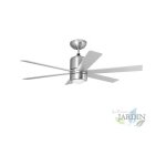 Suinga - ventilateur de plafond avec lumi�re et t�l�commande, 6 pales, 65w, 3 vitesses, cp50120
