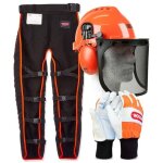 Kit de scurit pour trononneuse oregon 574742a - casque - visire - gants - jambires
