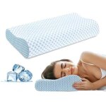 Oreiller ergonomique en mousse � m�moire de forme - soutien ferme et confortable pour dormeur sur le ...