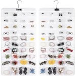 Organisateur de bijoux à suspendre double face : organisateur de bijoux à suspendre, 80 petites cellules, ... Organisateur de bijoux à suspendre double face : organisateur de bijoux à suspendre, 80 petites cellules, ...