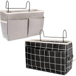 Organisateur de chevet 2 pcs sacs de chevet panier suspendu rangement sac de rangement suspendu tanche ...