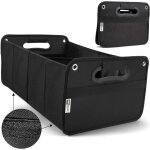 Organisateur de coffre de voiture pliable sac de coffre pour auto universelle en noir bote de rangement ...