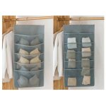 Organisateurs de penderie avec 15 poches, 1 paquet pliables organisateur de sous - v�tements suspendu ...