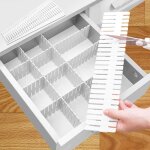 Organisateur de tiroir diviseur de tiroir 4 pcs diy separateur tiroirs reglable pour fournitures de bureau, ...