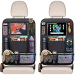 Organisateur de voiture, 2 pcs organisateur voiture enfant avec 9 poches, organisateur voiture avec 10 ...