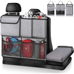 Organisateur de voiture de coffre (gris) - dtachable sac de rangement voiture multipurpose organisateur ...