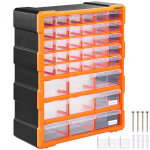 Organiseur 39 tiroirs bo�te de rangement extensible avec �tiquettes casier � vis outils petites pi�ces ...
