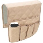 Organiseur d'accoudoir de fauteuil (beige), housse de canap, poches suspendues peu encombrantes, sac ...