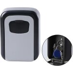 Organiseur de cl�s mural avec serrure � combinaison pour agents immobiliers et v�hicules, gris