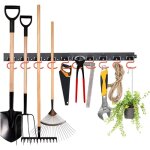Organiseur garage, système de rangement réglable 64inch avec 16 crochets 4 pcs rails rangement outils ... Organiseur garage, système de rangement réglable 64inch avec 16 crochets 4 pcs rails rangement outils ...