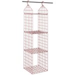 Organiseurs de placard suspendus pliables, r�glables et s�parables � 3 - 5 niveaux avec panier de rangement ...
