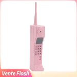 Ornement de t�l�phones r�tro en brique - accessoire photo vintage et d�coration stylis�e
