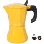 Oroley - cafetière aluminium 6 tasses - petra - jaune moutarde - tous feux Oroley - cafetière aluminium 6 tasses - petra - jaune moutarde - tous feux
