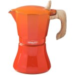 Oroley - cafetière italienne petra 6 tasses orange aluminium Oroley - cafetière italienne petra 6 tasses orange aluminium