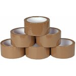 Lot de 6 rouleaux de ruban adh�sif - dimensions standard - longueur : 50 m - largueur : 50 mm - pour ...