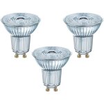 Osram - set 3 ampoules par16 gu10 led en verre avec rflecteur 2700k blanc chaud