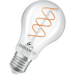 Osram - vintage 1906 classic is a warm white, dimmable led bulb with a spiral filament. it offers 8 w ...