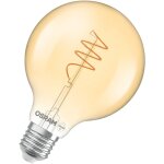 Osram - vintage 1906 globe ampoule led, lumire blanc chaud, filament en spirale, 3, 4w, 470lm, douille ...