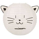 Suspension boule japonaise chat d35