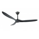 Ouray de klassfan - ventilateur de plafond et destratificateur moteur dc basalte pales bois noir 45  ...
