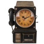 Out of the blue - bo�te � clefs horloge t�l�phone noire vintage