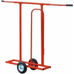 Outifrance - chariot porte plaque et panneau  2 roues increvables charge 200kg support 80x18cm 2 poignes ...