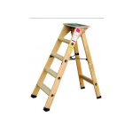 Outifrance - escabeau bois professionnel 3 marches + tablette
