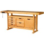 Outifrance ? �tabli bois de menuisier l 1750 mm ? caisson 84 l avec 6 tiroirs ? presse horizontale 320 ...