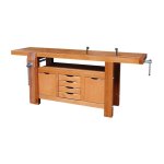 Outifrance - etabli bois de menuisier professionnel longueur 2, 00m � caisson