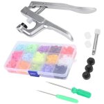 Outil de bouton kit de fixations � pression, machine � poin�onner les boutons de couture, pinces � electromena ...
