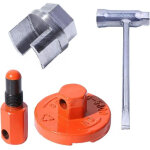 Outil de d�montage du volant d'embrayage � l'arr�t de piston avec chain de tron�onneuse pour rancher ...