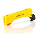 Jokari - top coax plus avec cl� � douille pour serrer int�gr� de des fiches f, 1 pi�ce, jaune / noir, ...
