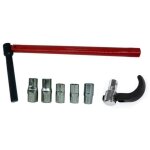 Outil pour l'installation de robinets 8 - 12 mm, cl� � robinet, robinet d'�vier cl�, rouge