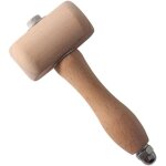 Outil de menuiserie de marteau de maillet en bois de h�tre pour la sculpture de peau de vache maroquinerie ...