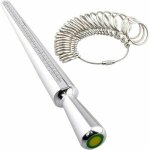 Outil de mesure baguier, baguier 4 tailles, mandrin en m�tal et ensemble d'outils de mesure de la taille ...