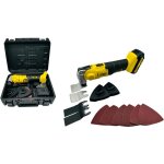 Outil multifonction oscillant 20v nemura batterie 2ah + chargeur rapide + 12 accessoires + malette de ...