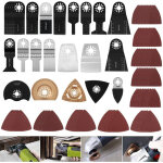 Outil multifonction saw blades accessoires kit, 100pcs oscillating multimaster lames, compatible avec ...