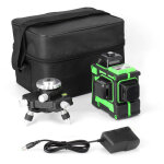 Outil de niveau laser 3d 12 lignes auto - nivelant, lignes horizontales verticales avec support de tr�pied ...