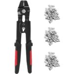 Outil de sertissage de c�ble m�tallique pinces de p�che une sertir swager crimpers avec kit de manchons ...