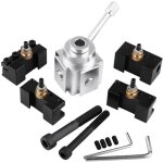 Outil de tournage changement rapide porte - outil de tour en acier pour tours, perceuses tour a metaux ...