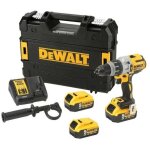 Outillage - perceuse � percussion sans fil 18v, 3 batteries 5. 0 ah li - lon, chargeur dcd996p3 - dewalt ...