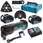 Outillage - ponceuse multifonction oscillante sans fil 18v avec accessoires, 2 batteries 3, 0 ah, chargeur ...