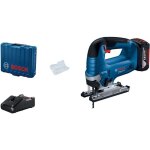 Bosch - outillage - scie sauteuse sans fil 18v, 1 batterie 4, 0 ah, chargeur 06015b3023