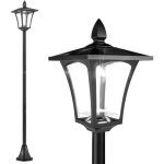 Outsunny luminaire extrieur solaire lampadaire lanterne classique led 40 lm dim. 18l x 18l x 160h cm ...