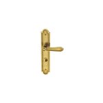 Ouvre&déco - 2 poignées de porte chenonceaux verrou condamnation, laiton poli entraxe 195 mm Ouvre&déco - 2 poignées de porte chenonceaux verrou condamnation, laiton poli entraxe 195 mm