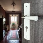 Ouvre&d�co - 2 poign�es de porte isis cylindre, bois entraxe 195 mm